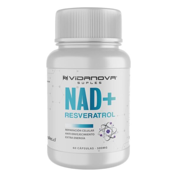 Suplemento NAD+ Resveratrol 1000MG 60 cap